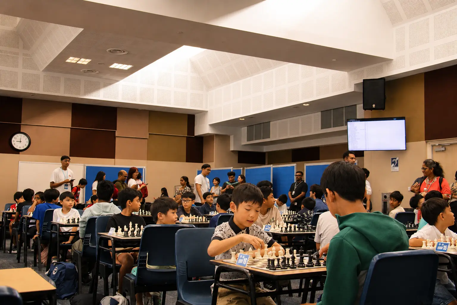 Chess Grande tournament players in action